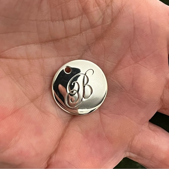 Tiffany & Co. Notes Silver Letter B Charm Pendant - Picture 3 of 6